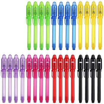 

Invisible Ink Pen,Pen with UV Light ic Marker Pens for Secret Message and Birthday Party,Writing Secret Message,28Pcs