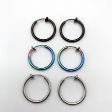 

1 Piece Fashion Fake Nose Ring Goth Punk Lip Ear Nose Clip On Fake Septum Piercing Nose Ring Hoop Lip Hoop Rings Earring