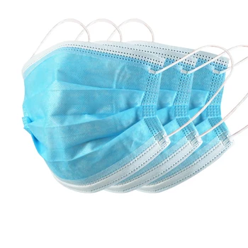 

50 Pcs Disposable Protective Face Mouth Masks PM2.5 Facial Dust-Proof Safety Masks 3 Layer