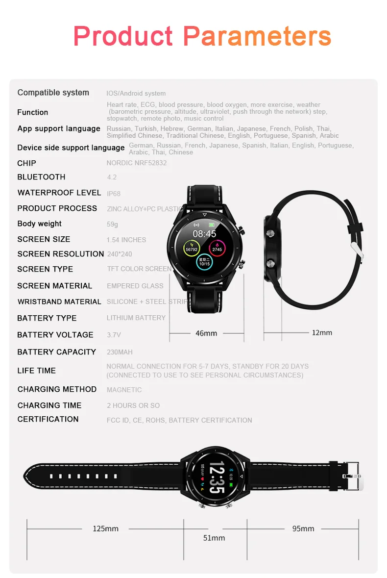 KSUN KSR901 Смарт часы Bluetooth Android/IOS телефоны 4G водонепроницаемый gps сенсорный экран Спорт Здоровье