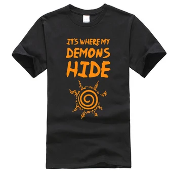

Demons Hide T-Shirt for Men Printed On Tops Shirt Fitted Tee-Shirts Plain T Shirt Graphic Tees Men Tee Shirt Funny