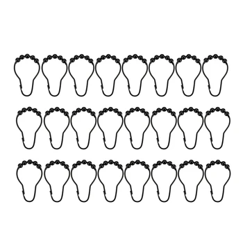 

24Pcs Shower Curtain Hooks Rings Metal Shower Curtain Hooks Rings for Bathroom Shower Rods Curtains Hooks
