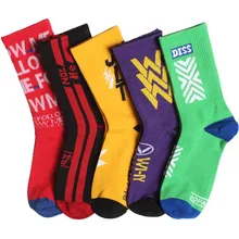 DROZENO/женские хлопковые носки; Яркие дизайнерские удобные и дышащие Повседневные носки в стиле Харадзюку