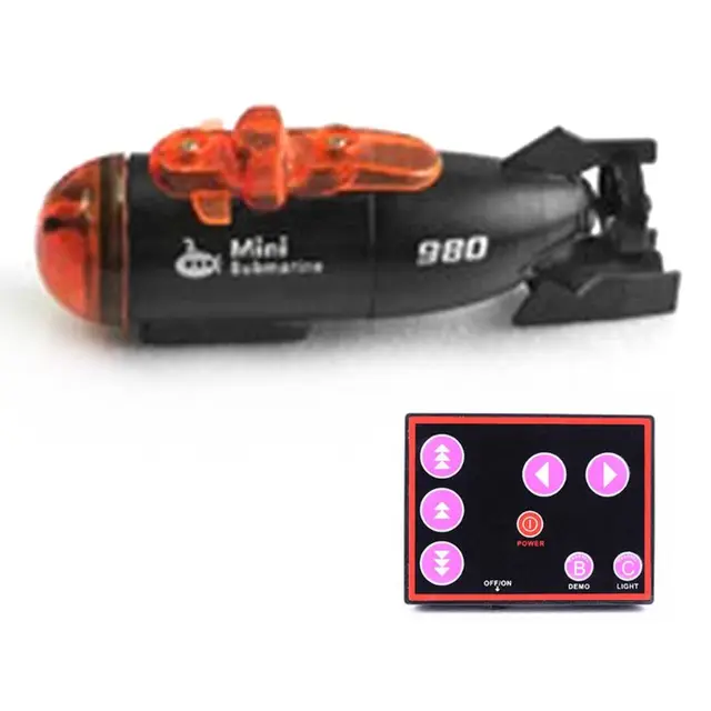 Electric Simulation Mini Submarine Model Toy Infrared Remote Control Three Channels Water Toy RC Boat Children Gift 4