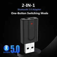 VIKEFON Bluetooth 5,0 аудио приемник передатчик 2в1 RCA 3,5 мм AUX Jack Hifi стерео USB беспроводной адаптер для ТВ ПК автомобильный комплект MP3