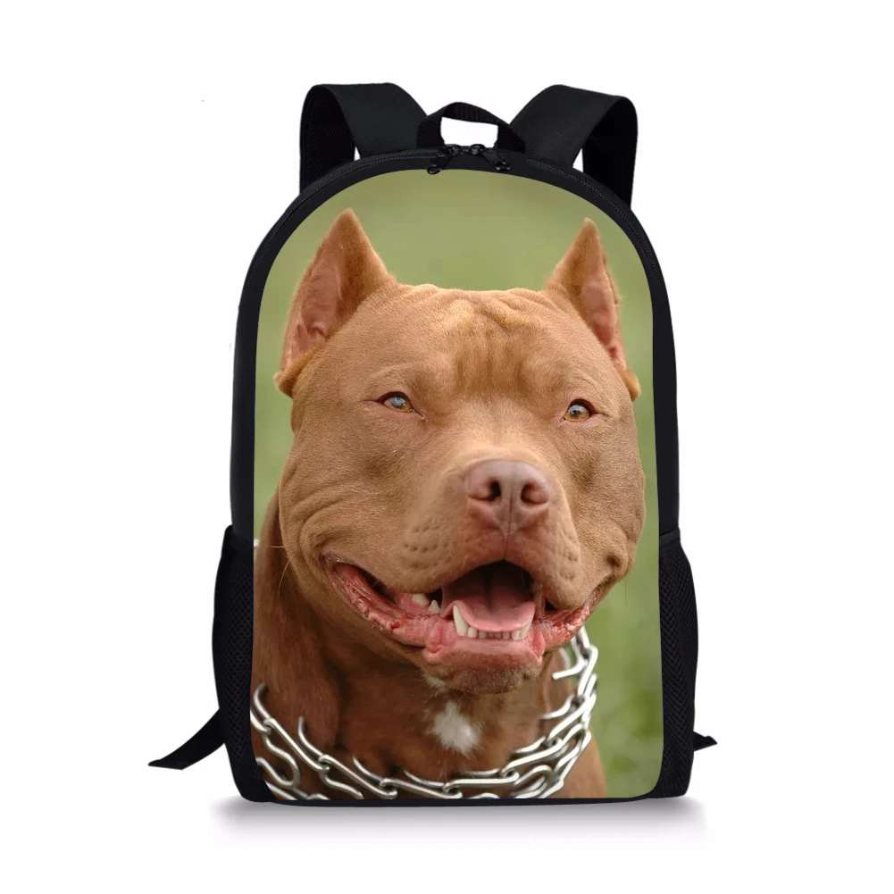 CDGX851C Школьный рюкзак Pitbull Bull Dog для подростков, девочек и мальчиков, Студенческая сумка для книг, настраиваемое изображение домашних животных, 16 дюймов, ранец, дорожная сумка - Цвет: CDGX851C