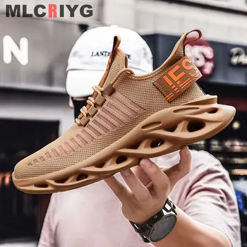 

Men’s Running Shoes Breathable Shockproof Light weight Lace Up Men Blade Sneakers Height Increase Gym Walking Shoes Male Leisure