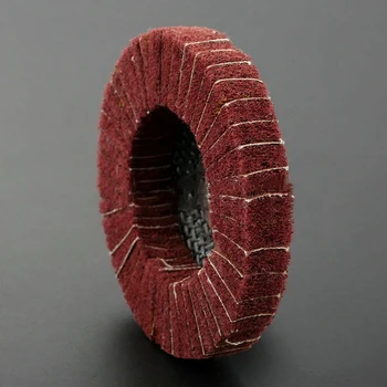 

100mm Flap Polishing Wheel Abrasive Disc Buffing Plastic Metal Wood 320# Grit UK