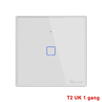 

SONOFF T2 1/2/3 Gang TX Series 433Mhz RF Controlled Wifi Light Switch Smart Home Supplies UK Standard