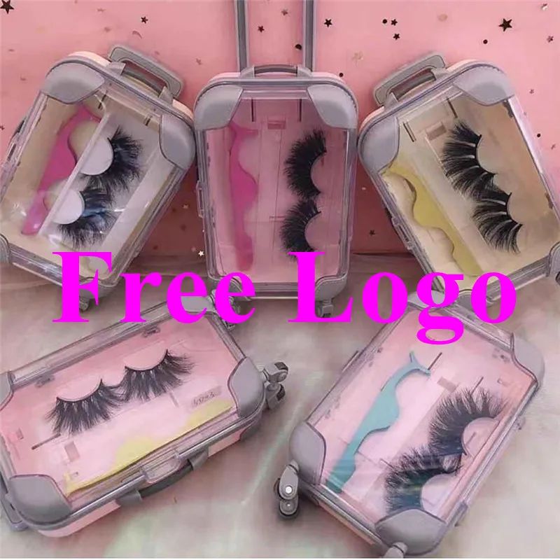 Customs eyelash package Box new design Mini Luggage lash packing Suitcase lashes box | Красота и здоровье