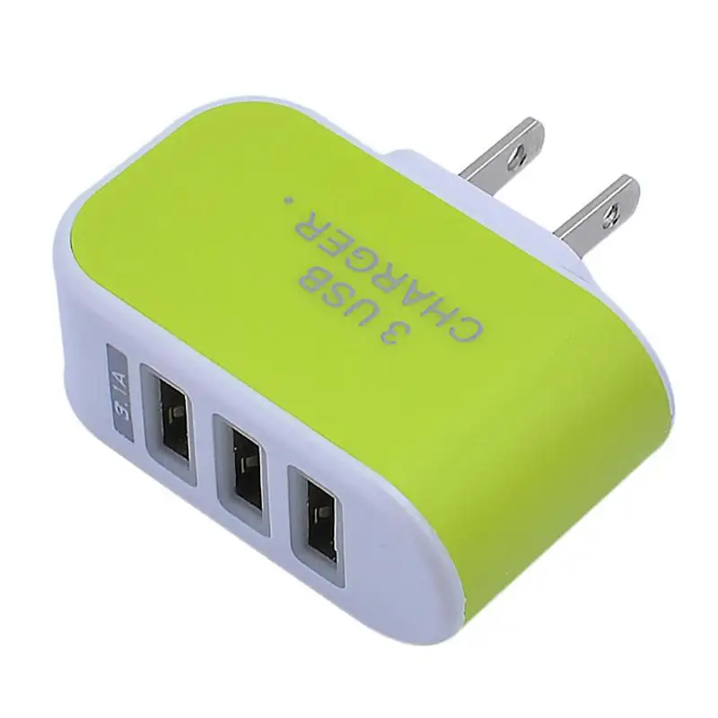 Лидер продаж Зарядное устройство адаптер умелые производство 3 Порты переносной usb-адаптер для Зарядное устройство 5V 1A быстрой зарядки Зарядное устройство США штекер Адаптер универсальный программатор