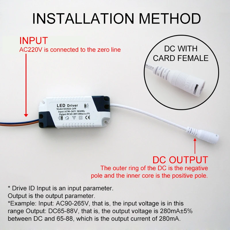 Светодиодный трансформатор DC12V DC24V 3 W-24 W AC90-265V постоянного тока 240mA 270mA светодиодный драйвер Пластиковый корпус для лампы