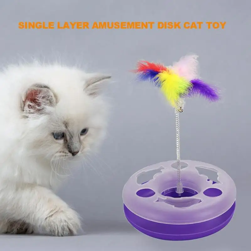 Elastic Feather Cat Toy False Mouse Pet Cat Toys Mini Funny Playing Toys For Cats Bottom Sucke Intelligence Playing Trainning