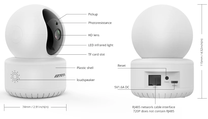 SSICON 2MP IP камера, Wi-Fi, CCTV, Lntelligent, автоматическое отслеживание PT 1080 P, беспроводная камера, вращение на 360 градусов, приложение ONVIF ICsee