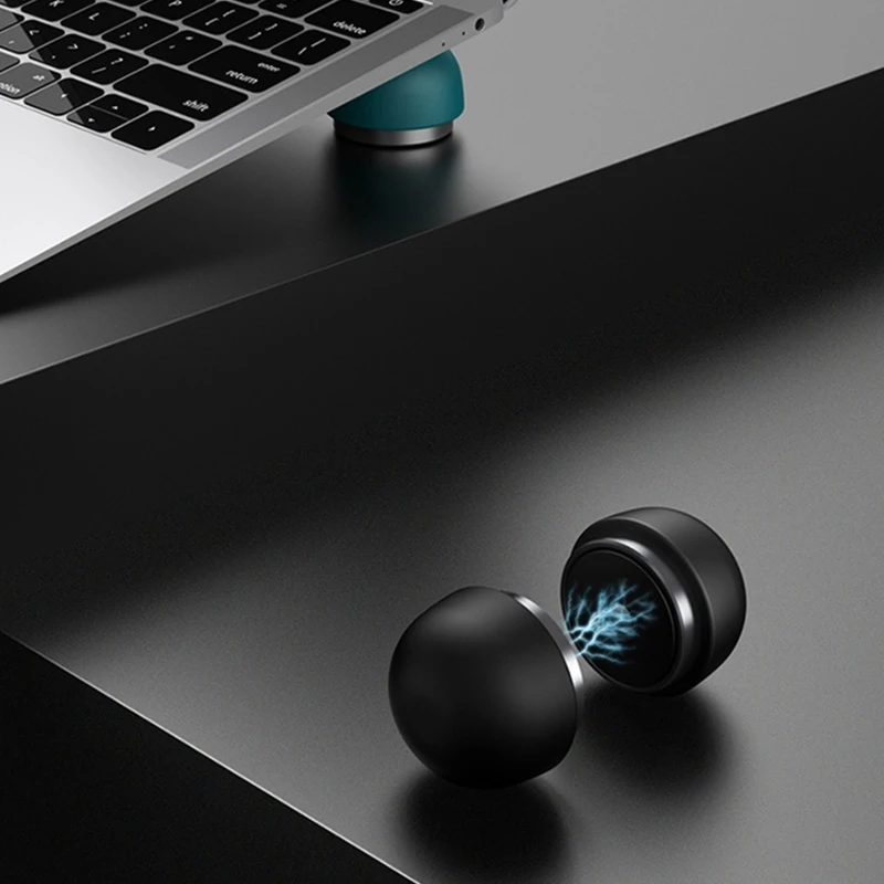 

Laptop Stand Small Invisible Cooler Ball Laptop Cooling Pad,Portable Magnetic Foot Heat for Laptop Computer[Black]