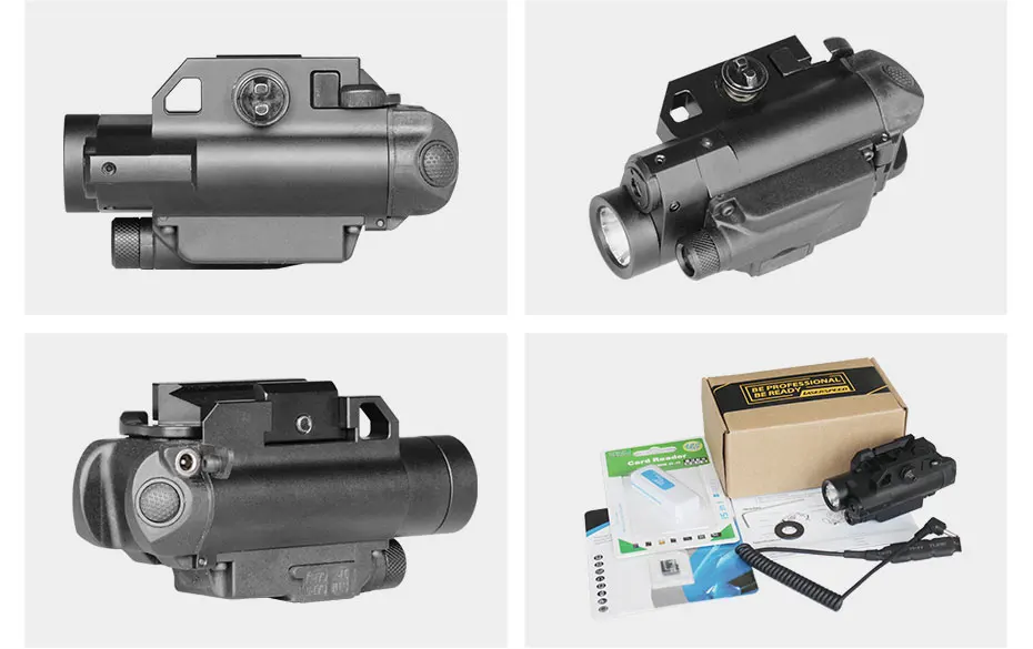 Laser com Led Luz e Câmera de Vídeo Picatinny Arma Tático Auto Defesa Armas Ponto Vermelho Escopo 5 Picatinny arma laser com led tático luz