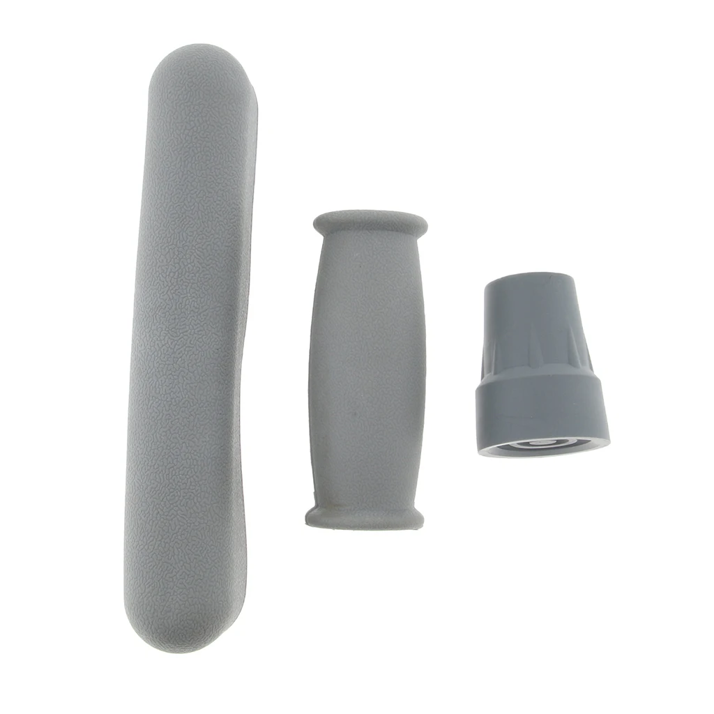 Perfk Crutch Accessories Kit Crutch Replacement Parts, Underarm Pads & Hand Grips Covers & Crutch Tip Cover
