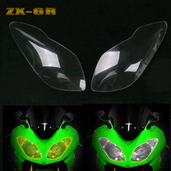 

For KAWASAKI ZX-6R ZX6R ZX 6R 2009-2018 2017 2016 2015 2014 2013 2012 2011 2010 Headlight Guard Head Light Lens Cover Protector