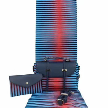 

3pc Set Ankara Handbag+ Clutch Bag+6 Yards African print ankara fabric/kitenge /pagnes/Lapa/Chitenge YB-45