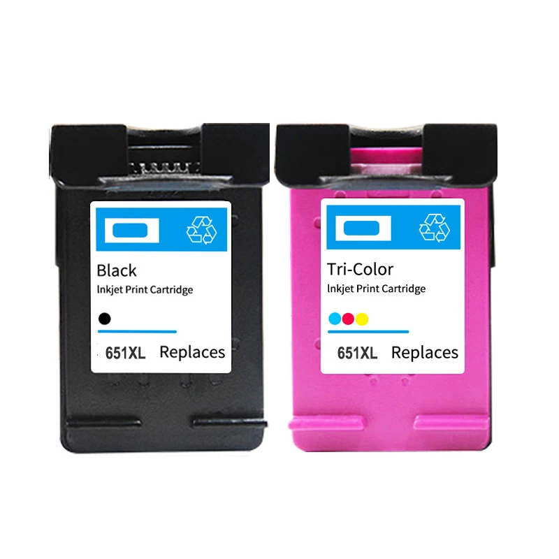 

vilaxh 651 Compatible Ink Cartridge Replacement For HP 651 xl 651XL Deskjet Ink Advantage 5645 5575 Officejet 202 202c 252 252c