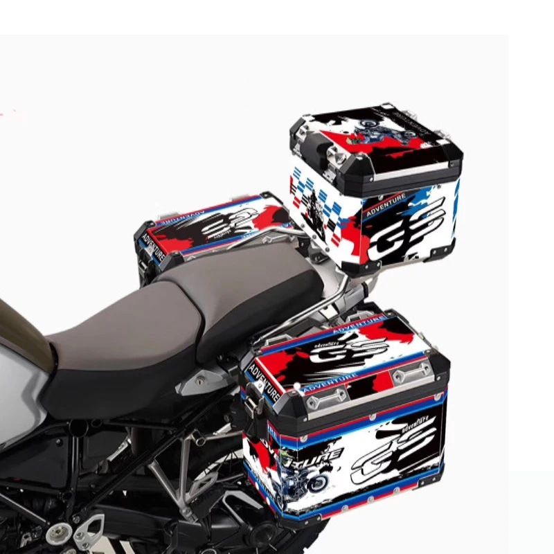 Мотоциклетные багажные задние боковые ящики наклейки панниры Приключения подходит для BMW R1200GS RR1200GS LC - Цвет: 3