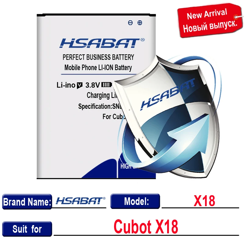 HSABAT 4800mAh аккумулятор мобильного телефона для Cubot X18 Быстрая+ номер отслеживания