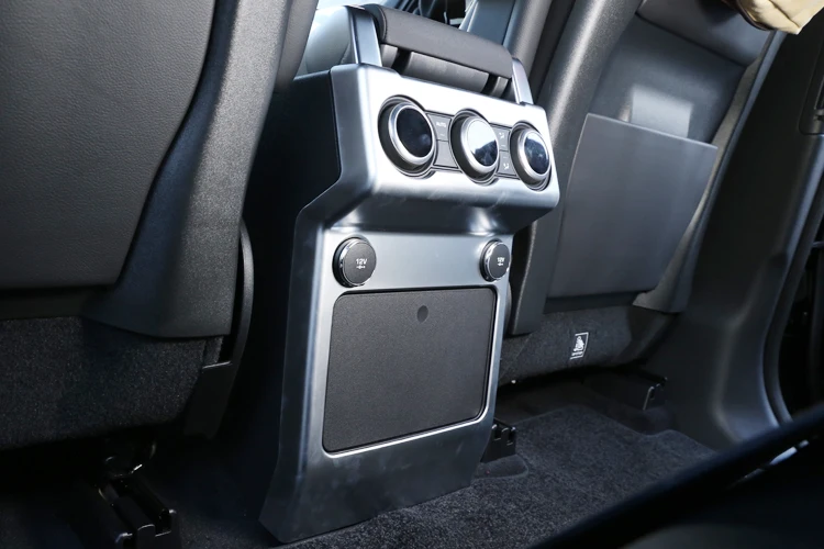 1 шт. для Land Rover Discovery 5 LR5 ABS Хромированная коробка подлокотника, задняя крышка для вентиляционного отверстия переменного тока, автомобильные аксессуары