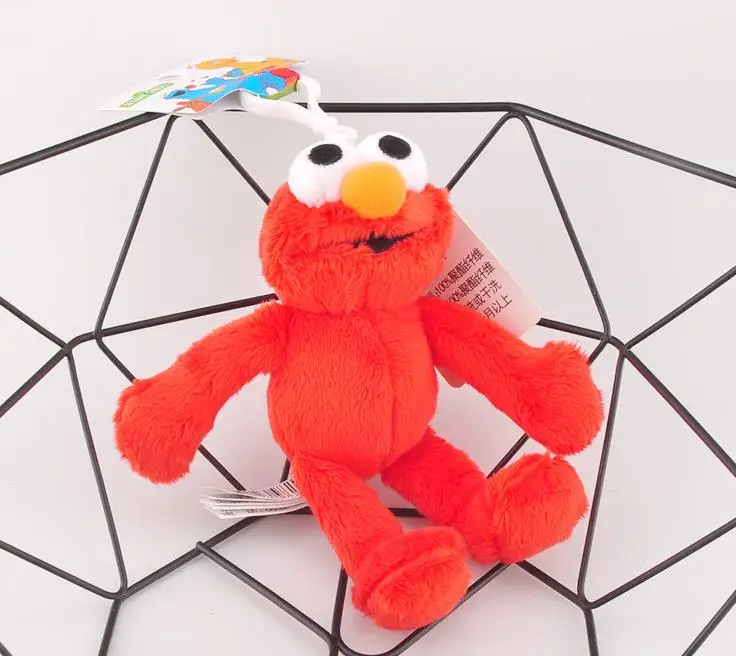1 шт. милый плюшевый кулон elmo игрушка кукла раскладушка кукла плюшевый брелок 15 см w05 wj04