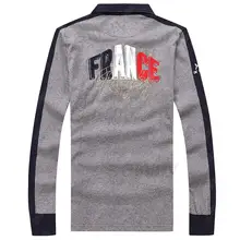 Новое поступление, EdenPark, мужские поло с длинным рукавом, HOMME Polo, деловая повседневная одежда, осень-зима, французский стиль, плотный хлопок, размеры от M до 3XL