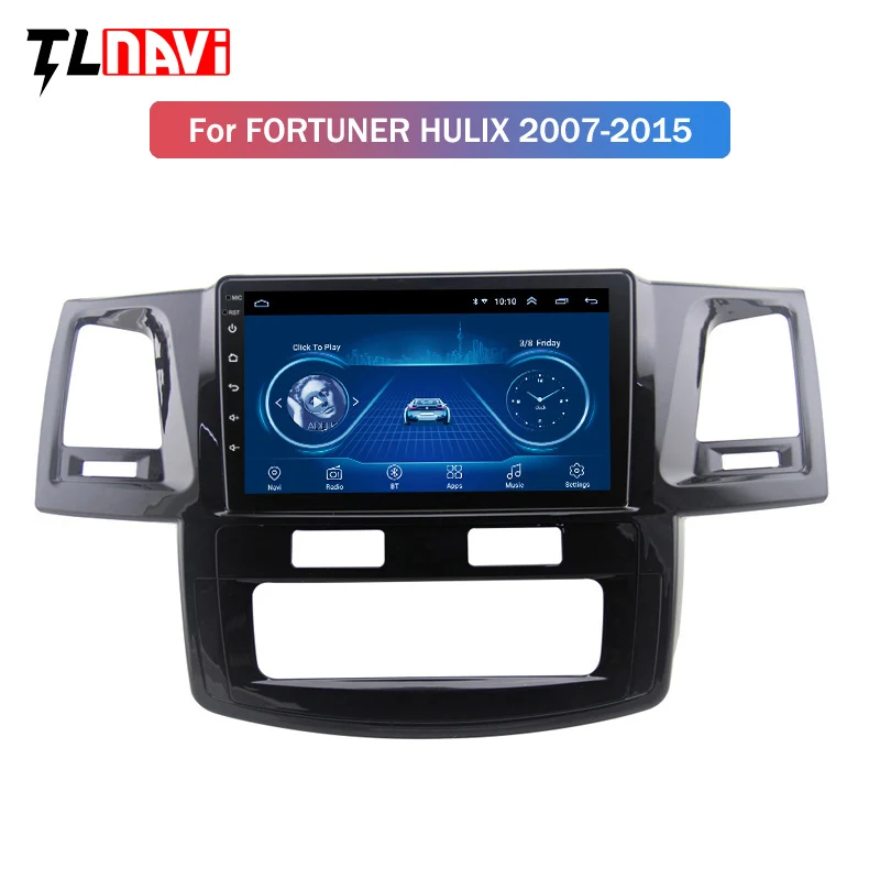 2.5D ips HD мультитач экран Android 8,1 навигация для toyota Fortuner 2007- с Bluetooth USB wifi Поддержка SWC