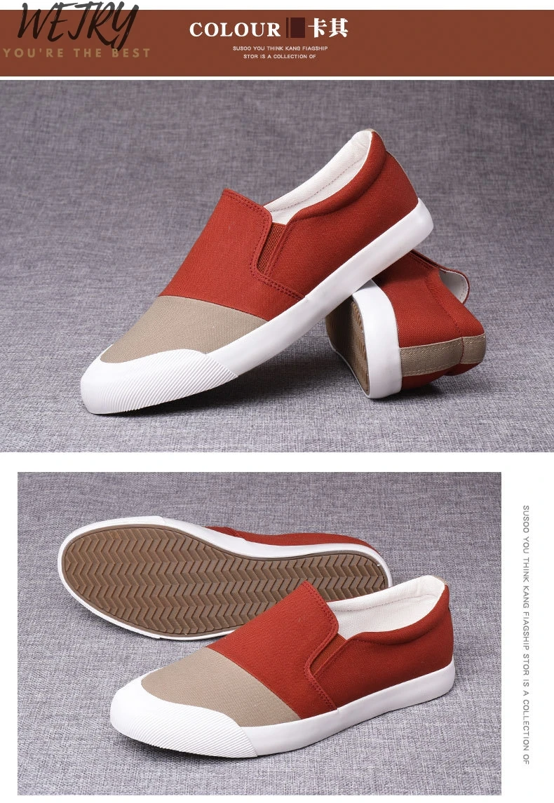 Men Loafers Men Shoes Casual Shoes Spring Summer Light Canvas Youth Shoes Men Breathable Fashion Flat Footwear
