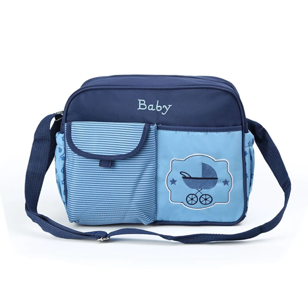 Insular водонепроницаемая сумка для подгузников вместительная сумка для подгузников на плечо Детские сумки для мам сумки для подгузников - Цвет: Blue
