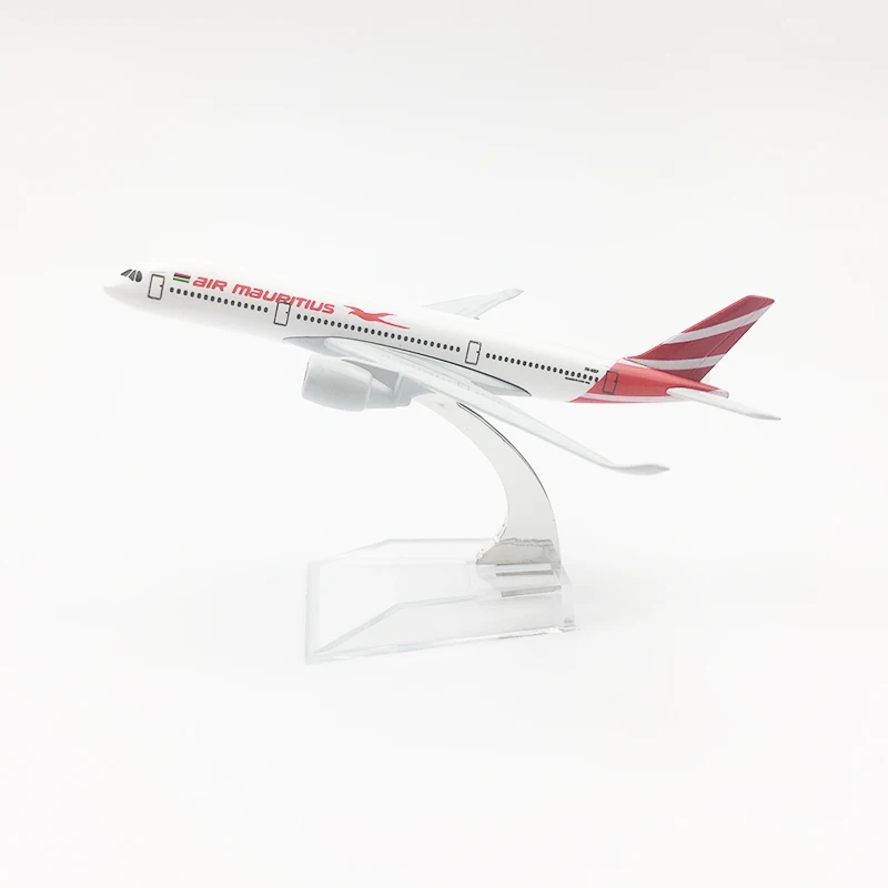 1/400 масштаб металлическая модель самолета 16 см Air Mauritius Airways A350 литой под давлением Airbus Chilren подарок на день рождения коллекции