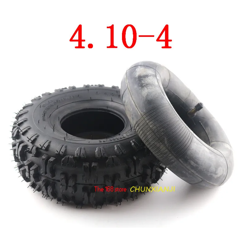 

High performance 4.10/3.50-4 410/350-4 ATV Quad Go Kart 47cc 49cc Chunky 4.10-4 Tire inner tube Fit All Models 3.50-4 4" tire