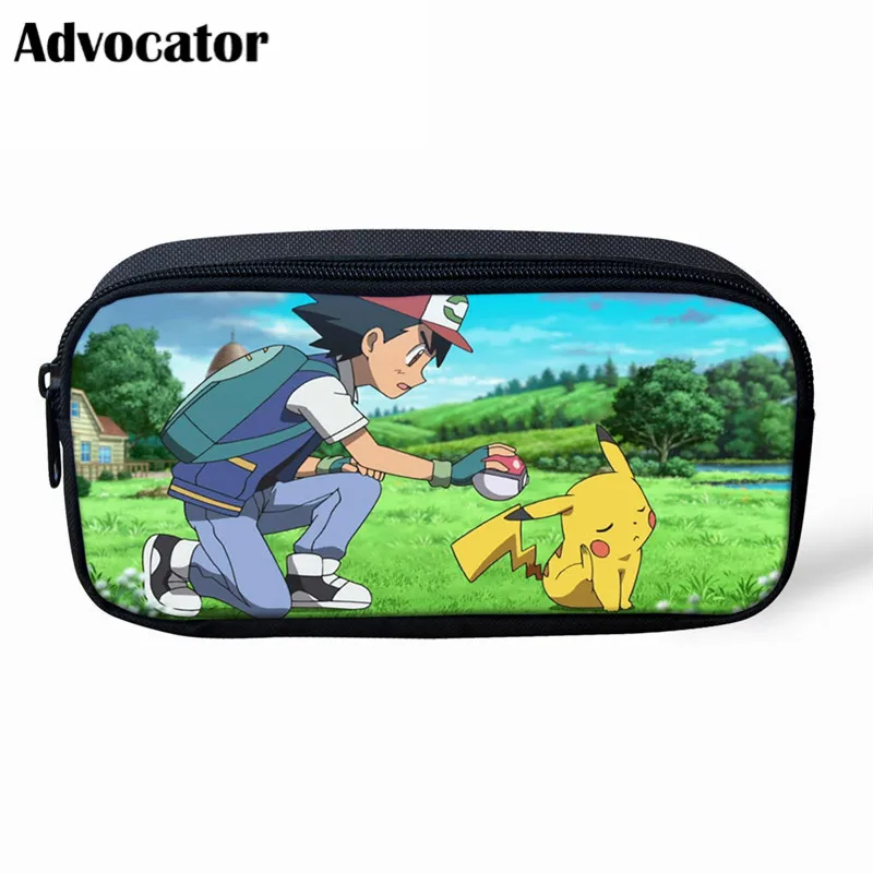 ADVOCATOR BAG ADVOCATOR мультфильм Пикачу Покемон узорчатый Карандаш сумка-косметичка для детей Чехлы для ручек на молнии ручка сумка Детская сумка органайзер - Цвет: ADVOCATOR BAG