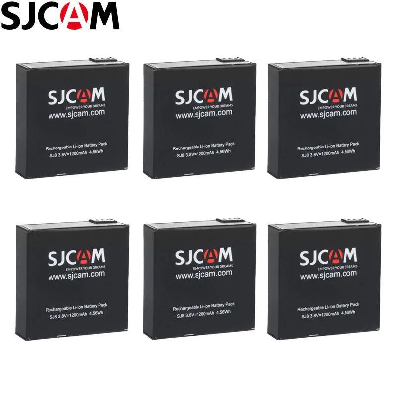 SJCAM SJ8 PRO батарея 1200mAh литий-ионные аккумуляторы для SJCAM SJ8 Plus/SJ8 аксессуары для экшн-камеры