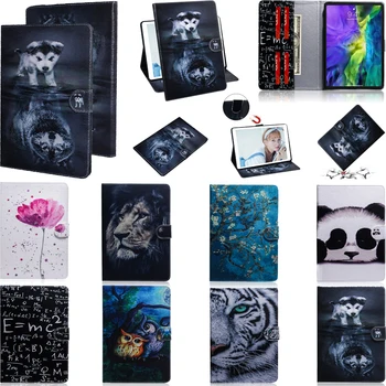 

Cartoon Pattern Cover For iPad 11 Pro 2020 Case Funda Magnetic Folding Case for iPad Pro 11 Inch Leather Case Flower Lion Panda