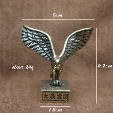  Solid Brass Vintage Lucky Eagle Seal Figurines Miniatures Desk Ornament Home Feng Shui Decoration Crafts Accessories Collections 