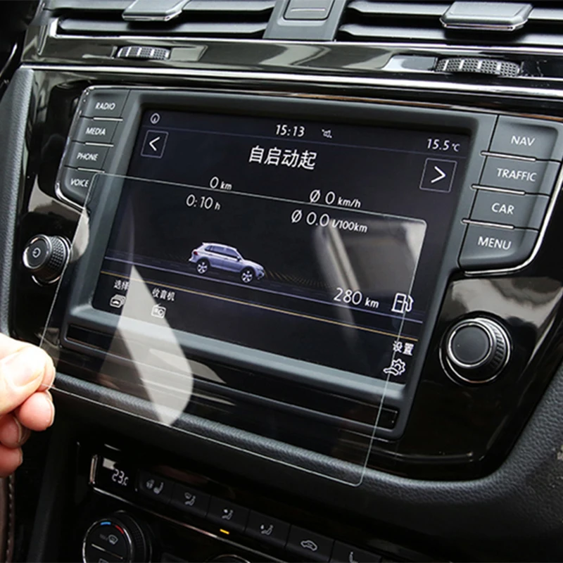 

152mmx91mm Center Control Touchscreen Protect Film Car NavigationTouch Screen Car GPS Tempered Glass Protector for Citroen LCD