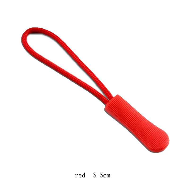Red Рюкзак одежда резиновая молния Веревка концы застежка-молния Пряжка для принадлежности для одежды/сумок 5 шт - Цвет: Red
