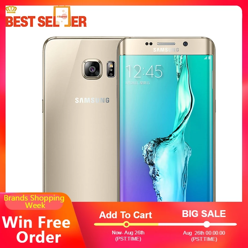 Оригинальный разблокированный мобильный телефон samsung Galaxy S6 edge 4G LTE Android G925A G925T G25F 3