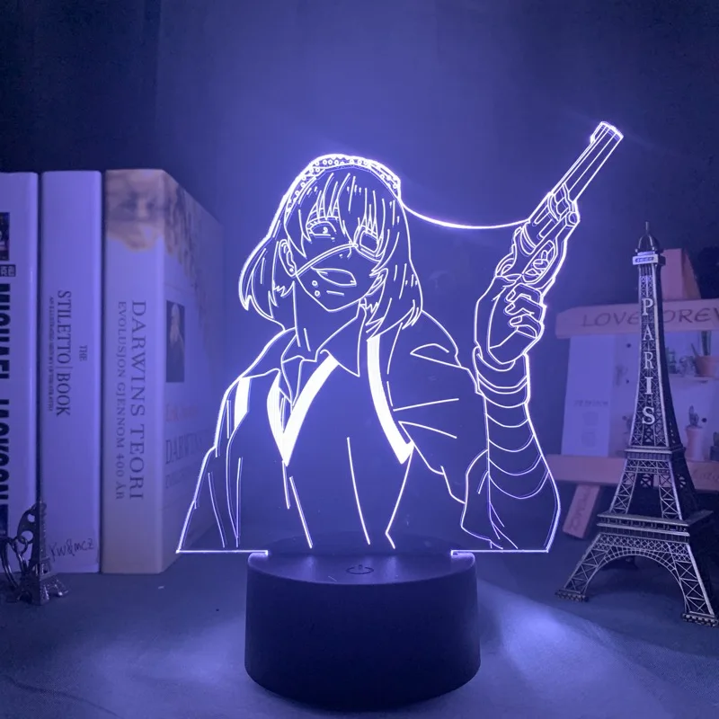 Kakegurui Midari Ikishima Led Night Light For Bedroom Decor Colorful