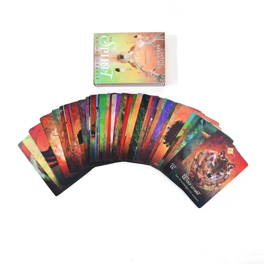68 шт. карты Таро дух животного оракул гадание Fate палубная доска Таро карточные игры Famlily вечерние игральные карты игровой набор