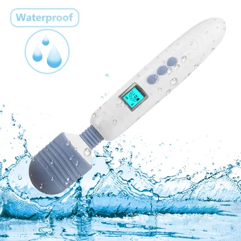 IKOKY 36 Speed LCD AV Stick Vibrator Massager Magic Wand Clitoris Stimulate Heated G Spot Vibrator Female Masturbation Sex Shop 4