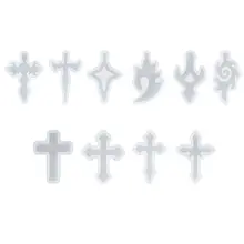 

Cross Pendant Silicone Resin Mold Jewelry Making Casting Mould Craft DIY Tools
