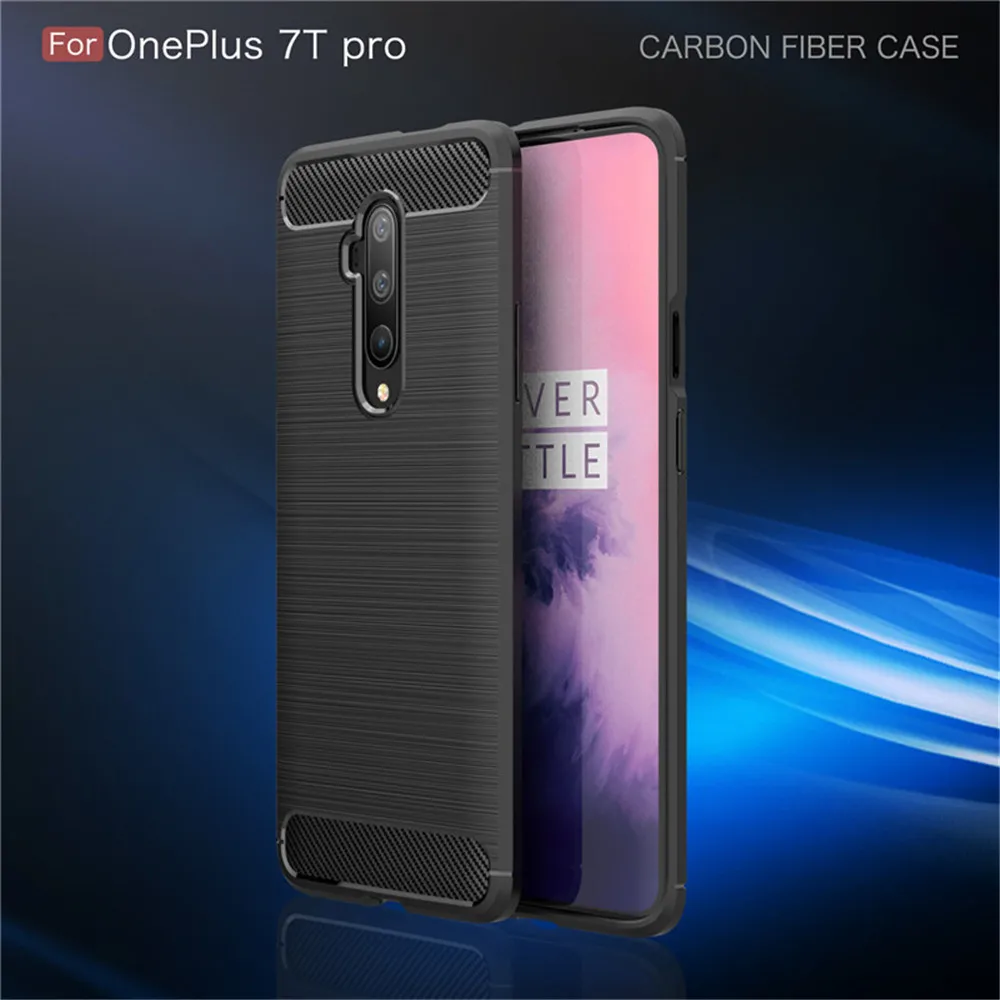 Чехол для Oneplus 7T Pro роскошный полностью Мягкий силиконовый чехол противоударный