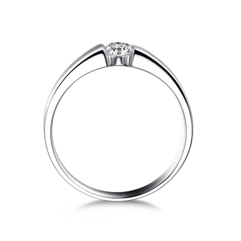 Классический 100% оригинальный набор серебряных колец 925 пробы 6 мм 1ct CZ SONA Алмазные