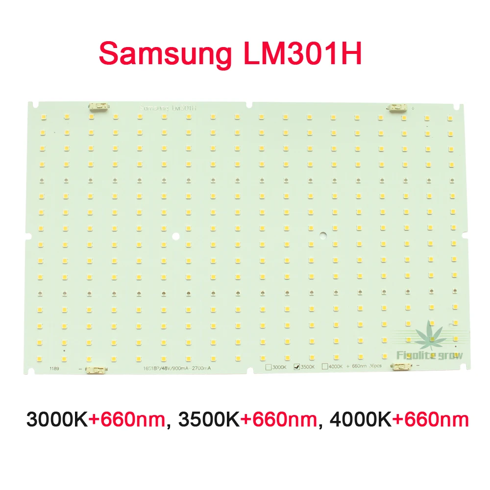 Новейшая светодиодная плата Samsung LM301H/LM301B диммируемая 240 Вт квантовые технологии