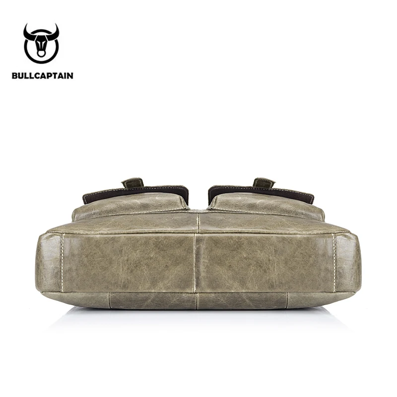 BULLCAPTAIN новый модный мужской деловой портфель из воловьей кожи/винтажная мужская