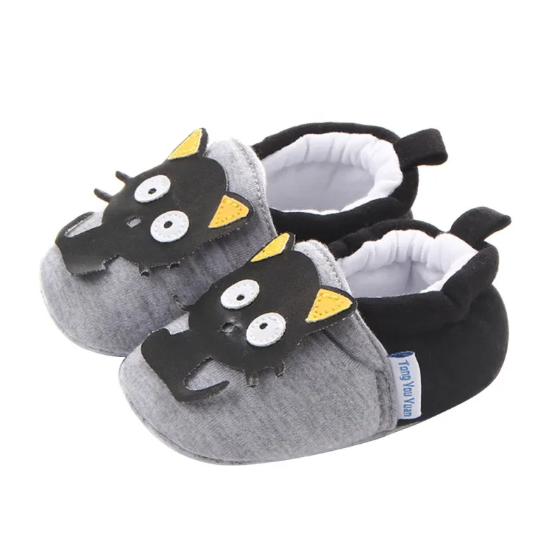 Хлопковая обувь для малышей; Детская домашняя обувь для кроватки; обувь для маленьких мальчиков и девочек с милым кроликом; теплая Домашняя обувь с бантами